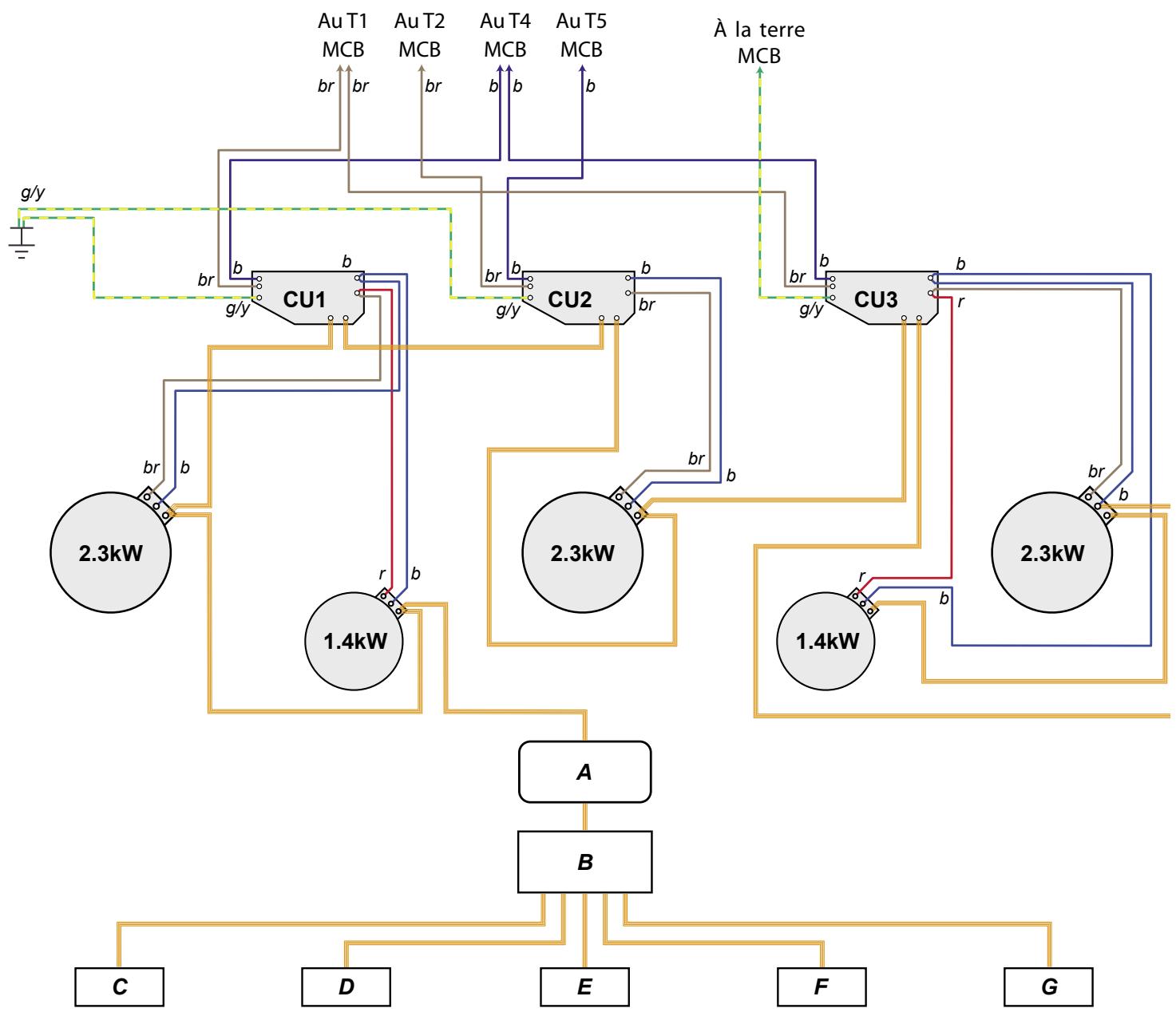 FALCON CLASS 110EIBL/B-EU - Schéma de câblage: table de cuisson - 1