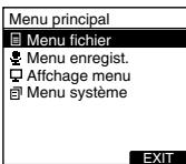 OLYMPUS DS2400 - Appuyez sur la touche f3(menu). - 1