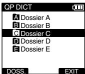 OLYMPUS DS2400 - Modification des dossiers - 2