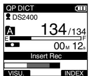 OLYMPUS DS2400 - Enregistrement d'insertion - 2