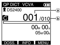 OLYMPUS DS2400 - Modification d'un fichier - 1