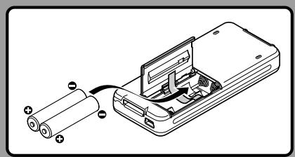 OLYMPUS DS2400 - Mise en place de la batterie - 2