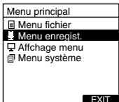 OLYMPUS DS2400 - Appuyez sur la touche f3(menu). - 2