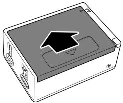 HITACHI HDSVR70E - Installer la batterie - 3