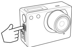 HITACHI HDSVR70E - Allumer/éteindre l'appareil photo - 1