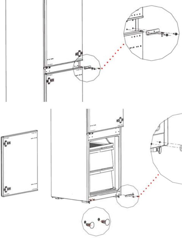 THOMSON THNF178EBI - INVERSION DES PORTES - 5