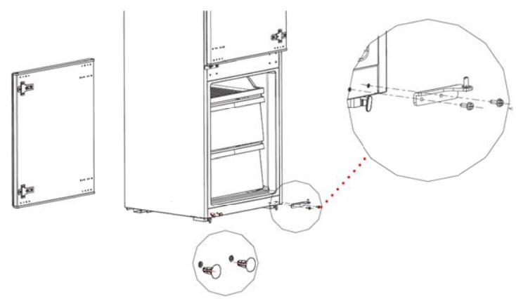 THOMSON THNF178EBI - DOOR CONVERSION - 8