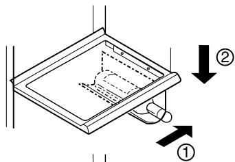LG-GOLDSTAR GR-L 217 NGA - Pour enlever le porte-bouteilles: - 1
