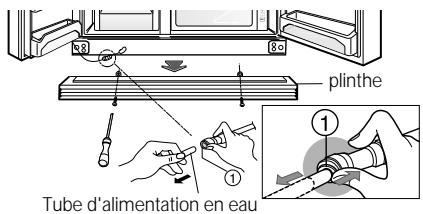 LG-GOLDSTAR GR-L 217 NGA - Si l'ouverture de la porte est trop étroite, vous pouvez ôter la porte du réfrigérateur et faire passer celui-ci latéralement. - 1