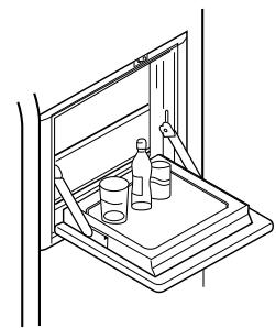 LG-GOLDSTAR GR-L 217 NGA - Ouvrir la porte du compartiment fraîcheur - 2
