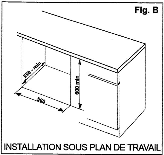 ARMAR FE 4409 NG - Mise en place de l'appareil - 2