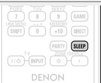 DENON AVR-2312 - Appuyez sur SLEEP et affichez la durée que vous souhaitez. - 1