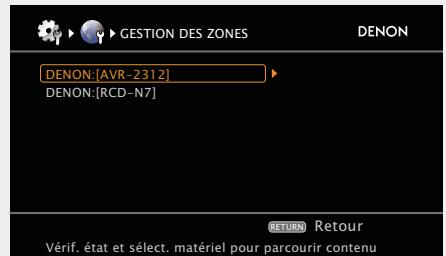 DENON AVR-2312 - Fonction gestion des zones - 3
