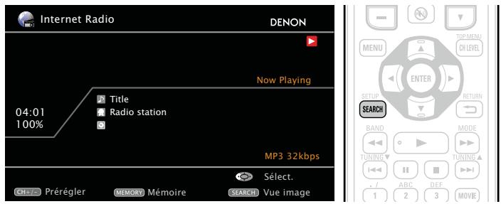 DENON AVR-2312 - Fonction lisant simultanément des fichiers images et musique à partir du réseau - 1