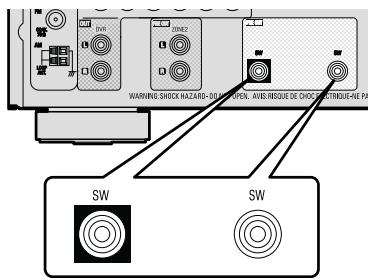 DENON AVR-2312 - Pour le branchement de deux subwoofers - 1