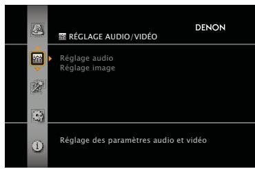 DENON AVR-2312 - Exemples d'affichage de menu - 1