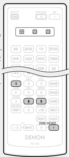DENON AVR-2312 - Réinitialisation de la télécommande - 1