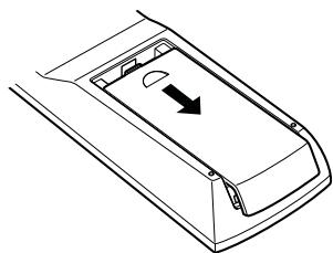 DENON AVR-2312 - Insertion des piles - 1
