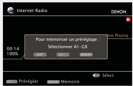 DENON AVR-2312 - Préréglage des stations radio internet - 2