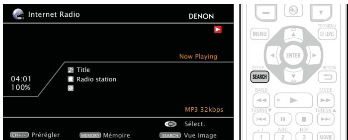 DENON AVR-2312 - Fonction lisant simultanément des fichiers images et musique à partir du réseau - 1
