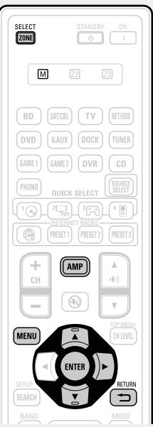 DENON AVR-2312 - Fonctionnement du menu - 1