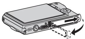 CASIO EX-S770 - Ouvrez le couvercle de batterie. - 1