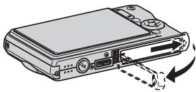 CASIO EX-S770 - Ouvrez le couvercle de batterie. - 1