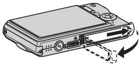 CASIO EX-S770 - Ouvrez le couvercle de batterie. - 1