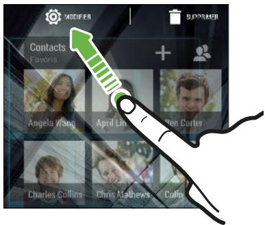 HTC DESIRE 626 BLANC - Modifier les paramètres d'un widget - 1