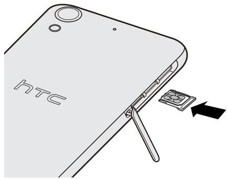 HTC DESIRE 626 BLANC - Insérer une carte nano SIM - 3