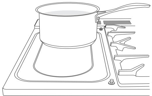 FALCON EXL 110 DFIV - Utilisation avec une casserole - 1