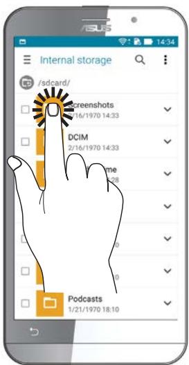 ASUS ZENFONE2 ZESOORL 86 - Launching apps or selecting items - 2