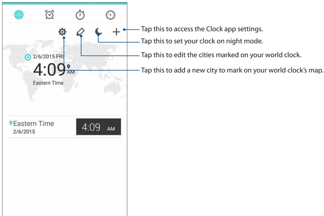 ASUS ZENFONE2 ZESOORL 86 - World Clock - 1