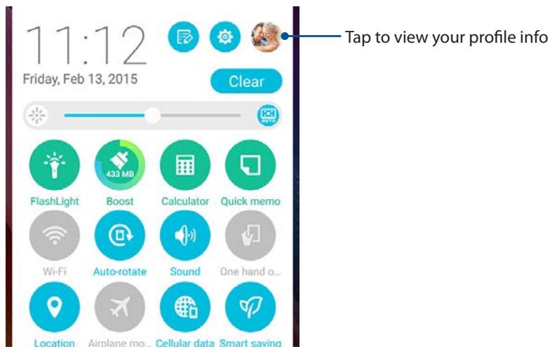 ASUS ZENFONE2 ZESOORL 86 - Setting up your profile - 1