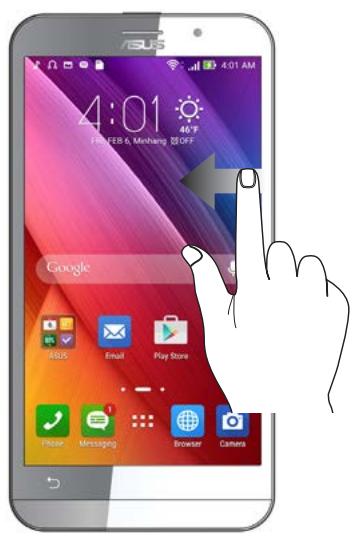 ASUS ZENFONE2 ZESOORL 86 - Moving through pages or screens - 1