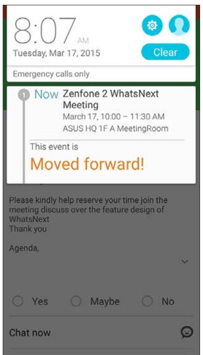 ASUS ZENFONE2 ZESOORL 86 - Rescheduled event alert - 1
