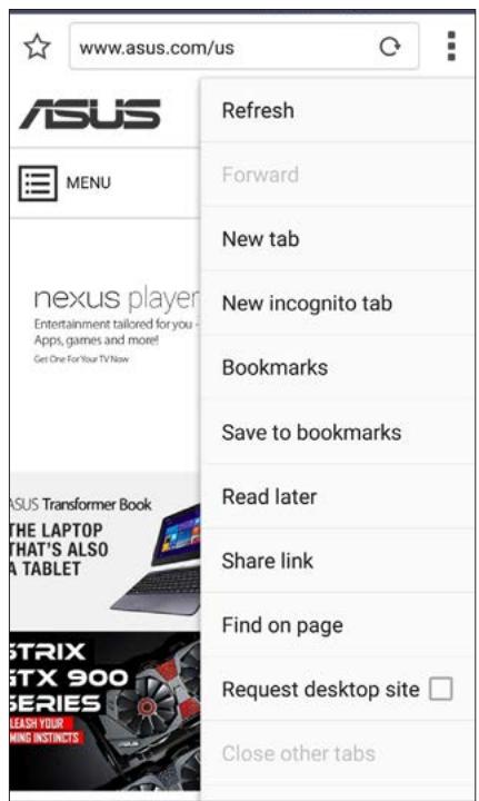 ASUS ZENFONE2 ZESOORL 86 - Launching the Browser app - 3