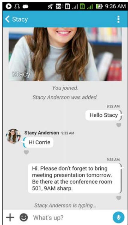 ASUS ZENFONE2 ZESOORL 86 - Using Omlet chat - 1