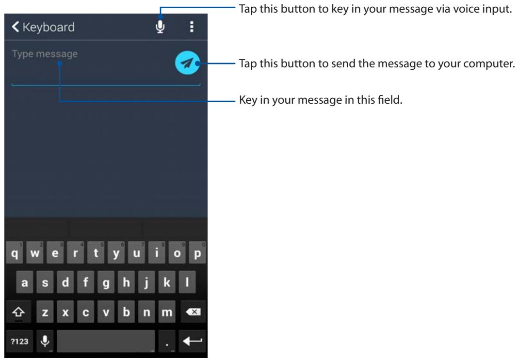 ASUS ZENFONE2 ZESOORL 86 - Remote Link keyboard input - 1