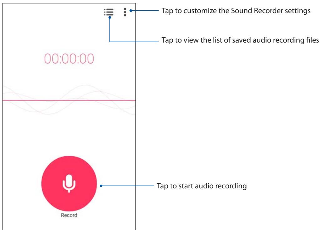 ASUS ZENFONE2 ZESOORL 86 - Launching Sound Recorder - 1