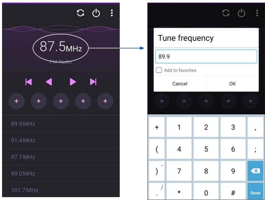 ASUS ZENFONE2 ZESOORL 86 - Tuning to another frequency - 1