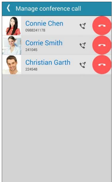 ASUS ZENFONE2 ZESOORL 86 - Managing a conference call - 2