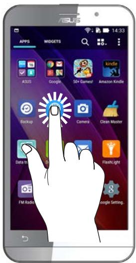 ASUS ZENFONE2 ZESOORL 86 - Launching apps or selecting items - 1