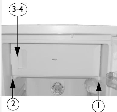 WHIRLPOOL Wm1550A - Inversion du sens de l'ouverture de la porte du compartiment intérieur - 4