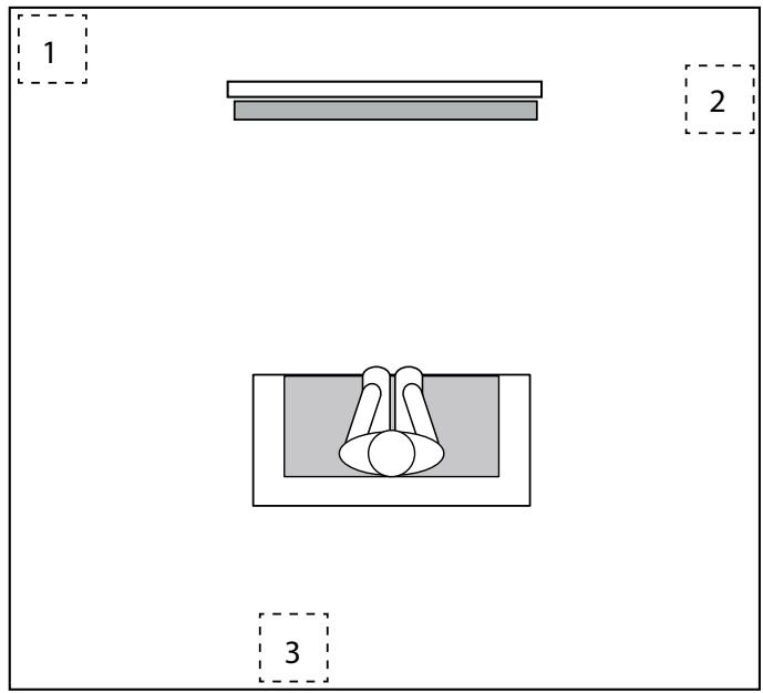 HARMAN KARDON SB26 - Positionnement du caisson de graves - 1