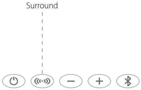 HARMAN KARDON SB26 - Bouton du mode d'ambiance surround de la SB26 - 1