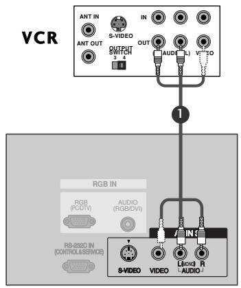 LG-GOLDSTAR 37LC2R - Raccordement avec un câble RCA - 1