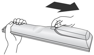 LG-GOLDSTAR 37LC2R - Insertion des PILES - 1