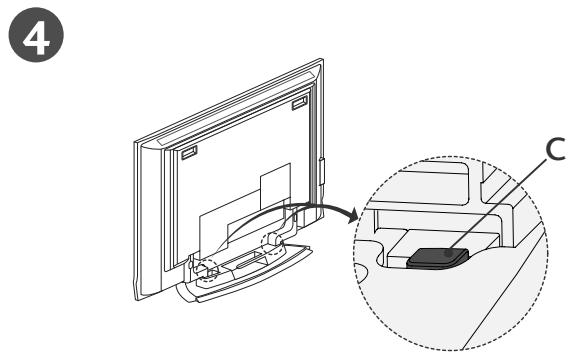 LG-GOLDSTAR 37LC2R - Mise en PLACE du SOCLE (42PC1R*, 42PC3R*) - 4