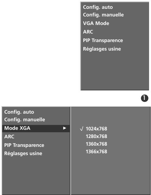 LG-GOLDSTAR 37LC2R - Selection du mode vga/xga PLEIN - 2